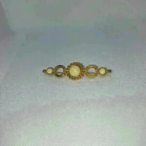 Monet head scarf gold tone pin